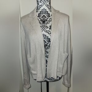 Splendid Estelle Jacket Sweater Cardigan Pale Oat Heather Sz Med Like New